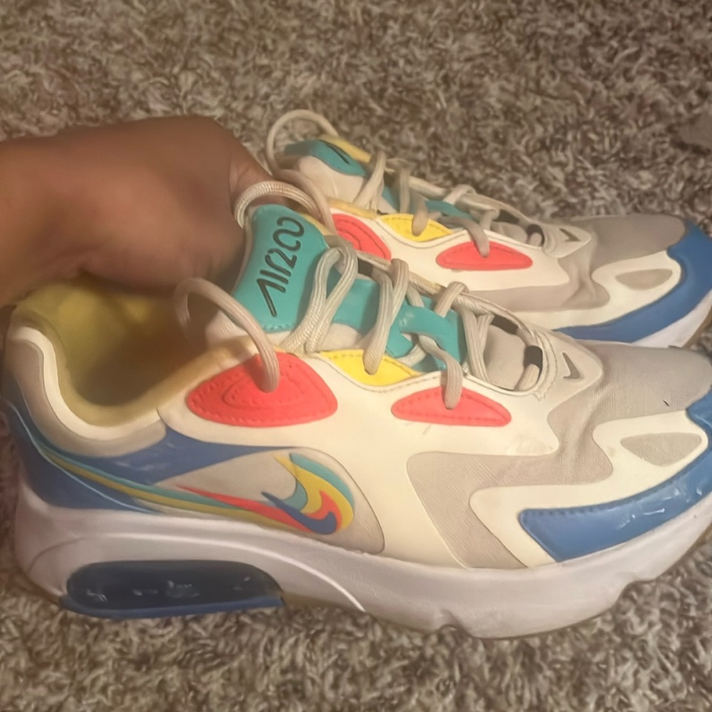 multicolored. blue. yellow, green